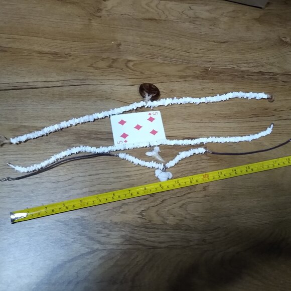 Lot Of 3 Very Cool Shell Necklaces With Pendants - Picture 8 of 8